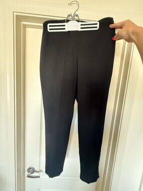 Elie Tahari Black Slim Ponte Knit Pants